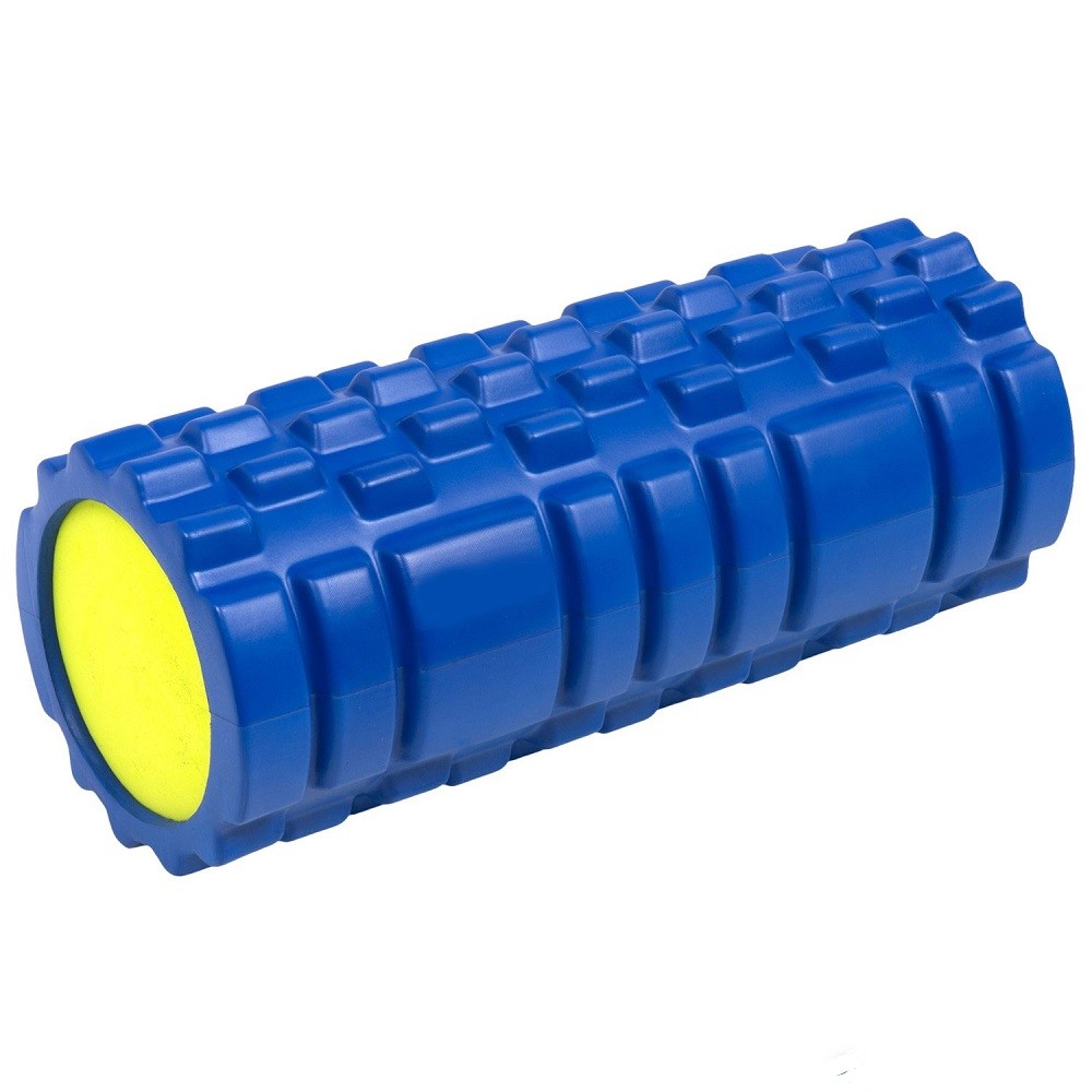 Ultra Deluxe Revolutionary Sports Medicine Foam Roller for Deep Tissue Massage and Trigger Point Muscle Therapy (Blue)