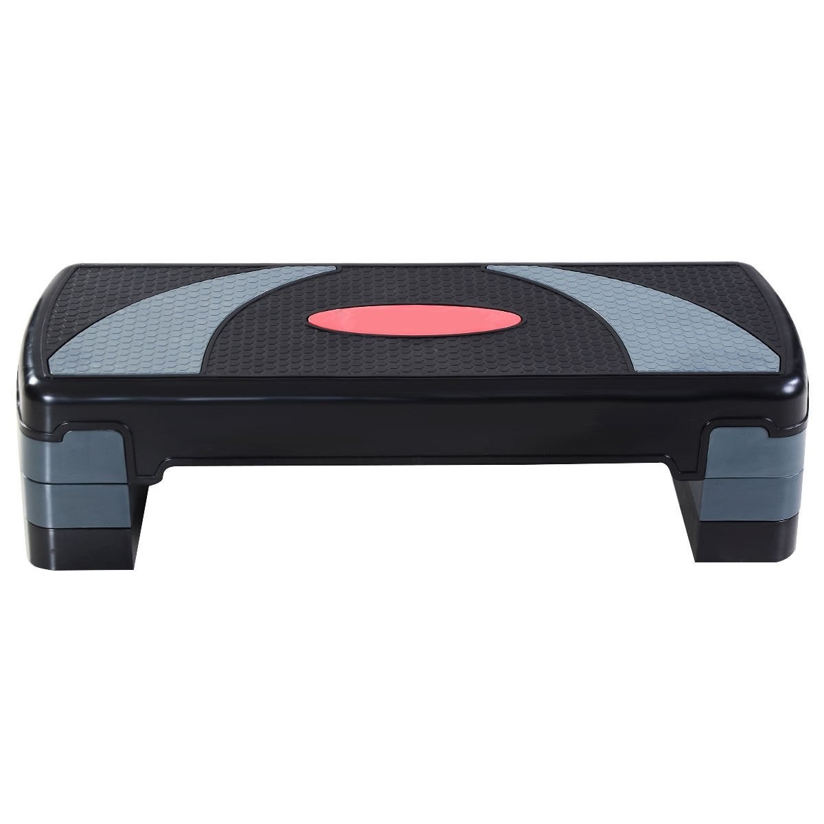 Aerobic Stepper Exercise Adjust 4"-6"-8" Cardio Step Fitness Health w/Risers
